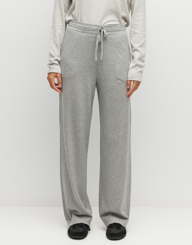 JH Lounge - JHL Wide Trackpant (Cotton Cashmere) Grey Marle