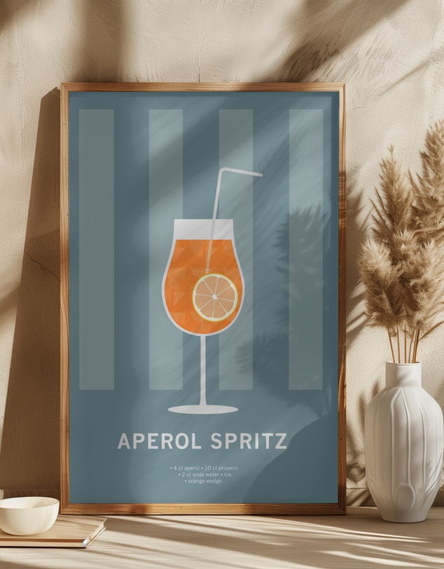 Olive et Oriel - Drink Aperol Spritz by Paperago Art Print