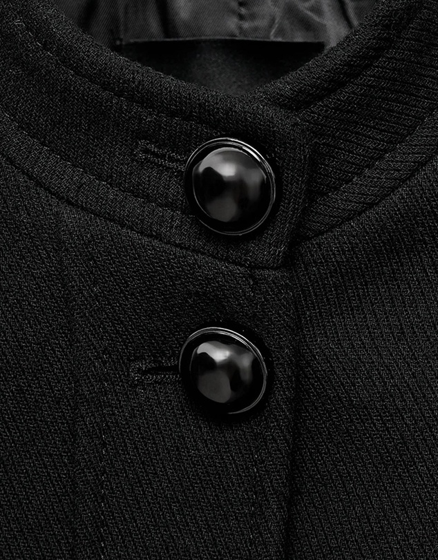 M.N.G - Jacket With Jewel-Button Strip Collar