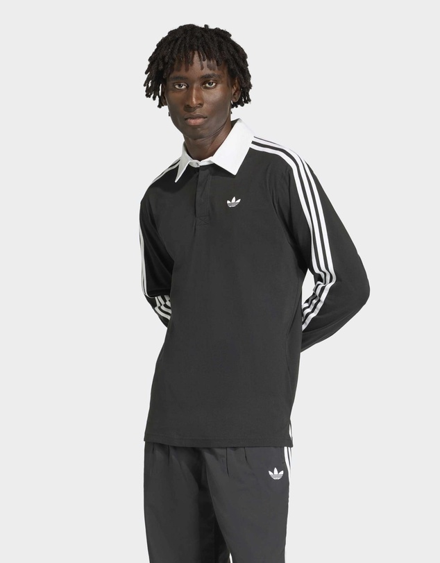 adidas Originals - 3-STRIPES RUGBY LONGSLEEVE POLO Mens