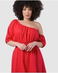 Pink Dusk by Curve Project - Brightside Midi Dress