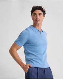 Oxford - Otis Zip Neck Knitted Polo