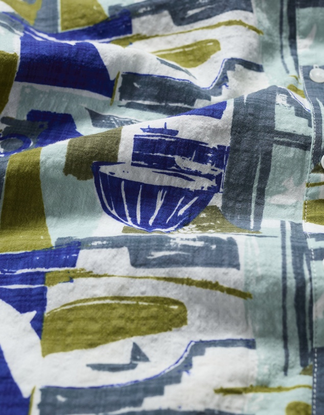 Seasalt - Seasalt Cornwall Green Wren Flutter Shirt