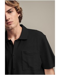 NEXT - Heavyweight Textured Short Sleeved Jersey 100% Cotton Shirt