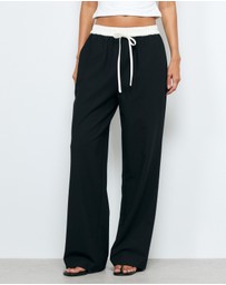 AERE - Rue Contrast Waist Pants