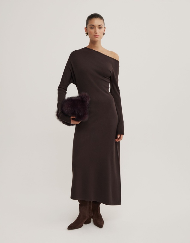 ralph lauren jersey off the shoulder dress Ralph Lauren Jersey Off-The Shoulder Gown Dress Medium – Freshmans Archive
