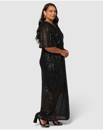 Pink Dusk by Curve Project - Lure Sequin Maxi Dress