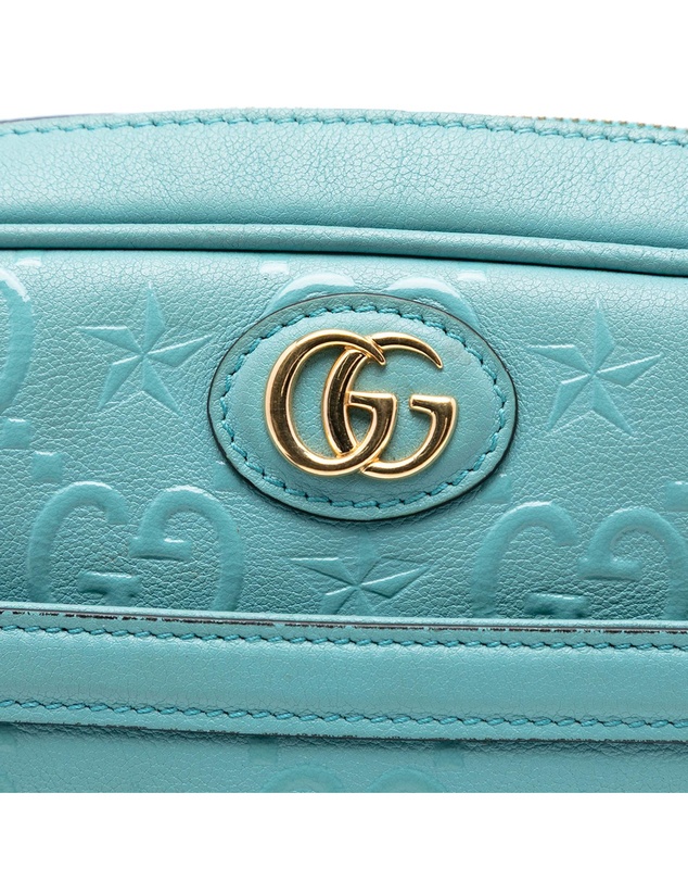 Pre-Loved by Azura Reborn - Pre-Loved GG Star Embossed Leather Crossbody