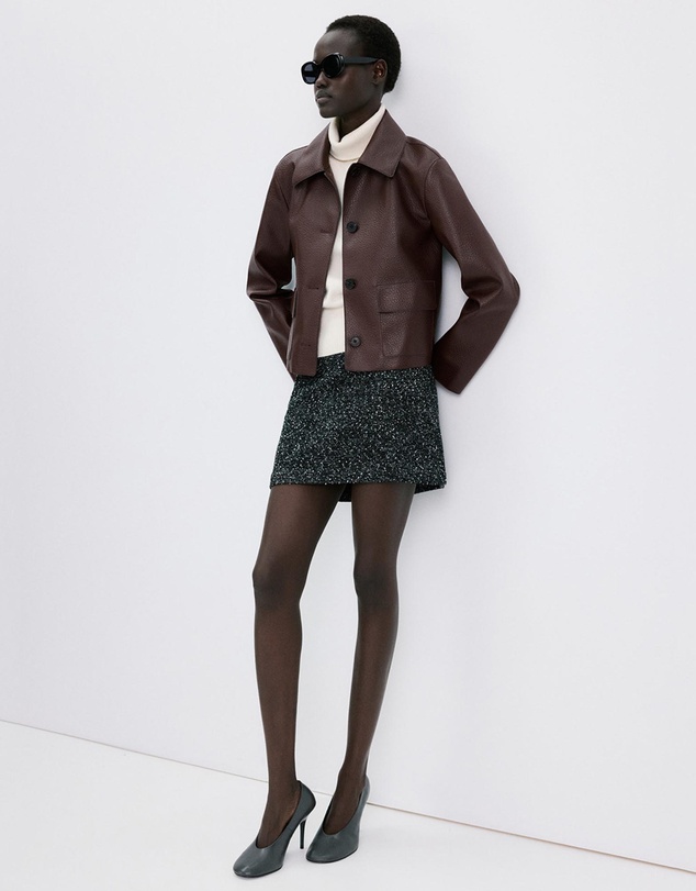 M.N.G - Faux-Leather Jacket With Pockets