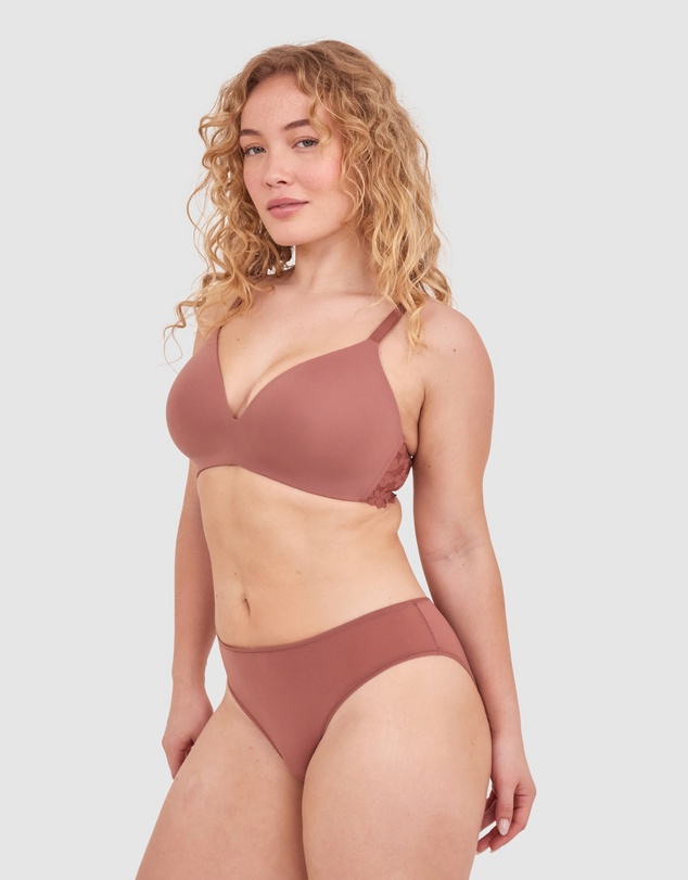Bras N Things - NKD Lightly Lined Wirefree Bra - Mocha