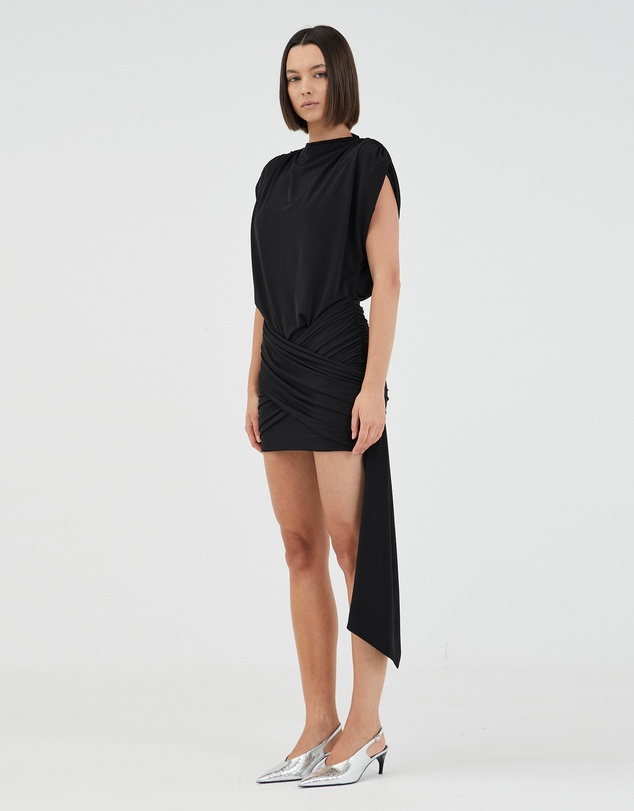 Third Form - Aura Draped Mini Dress