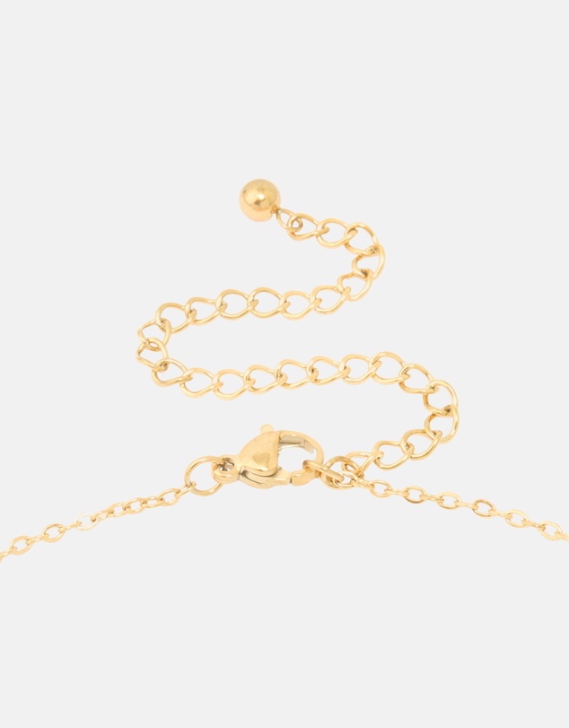 Lovisa - Waterproof Gold Plated Stainless Steel Mini Bubble Letter C Necklace