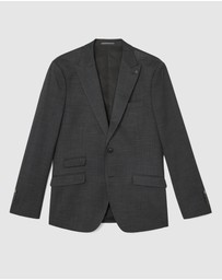 Politix - Single Breasted Textured Tailored Jacket