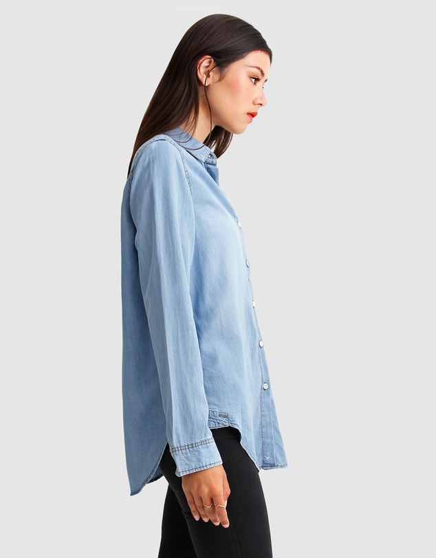 Belle & Bloom - Keep Me Wild Denim Top
