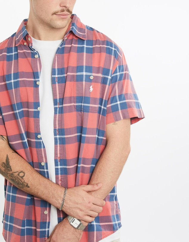 Vintage by The Real Deal - Pre Loved - Vintage 90s Polo Ralph Lauren Short Sleeve Button Up Shirt