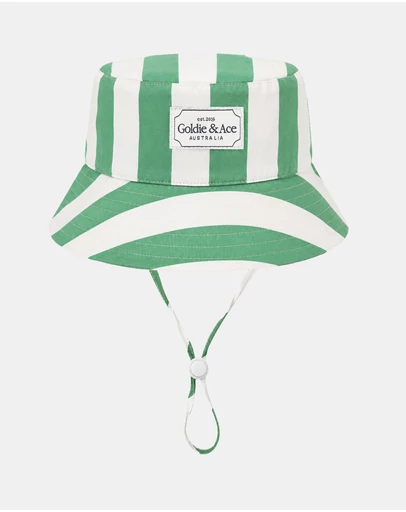Goldie + Ace - Happy Stripe Bucket Hat - Babies-Kids