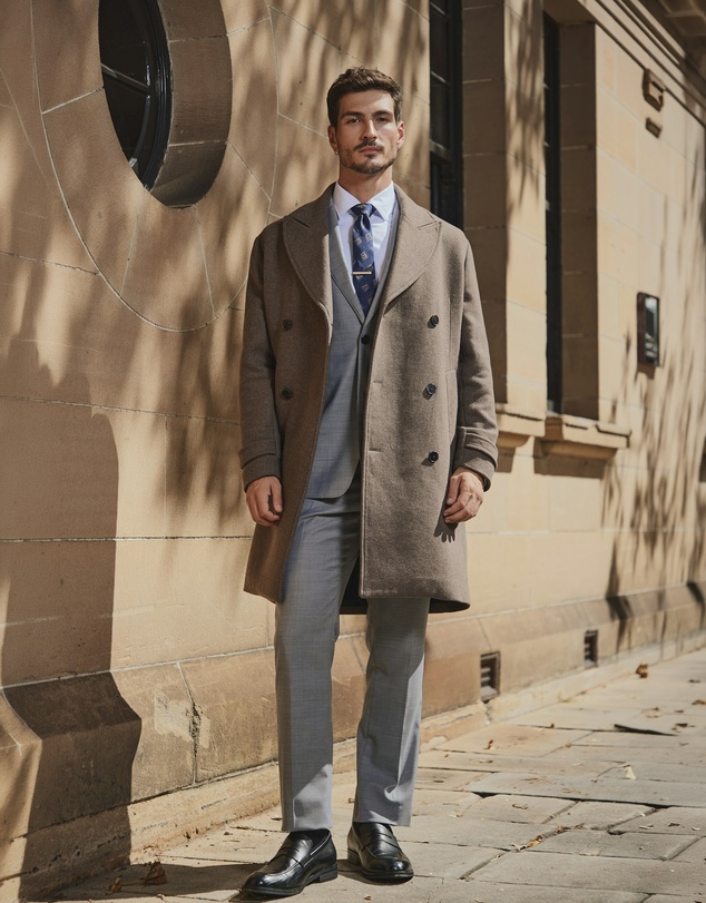 Tarocash - Garrison Wool Double Breasted Coat