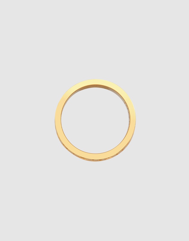 Kuzzoi - ICONIC EXCLUSIVE - Roman Numbers Band Ring in Gold-Plated 925 Sterling Silver