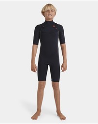 Billabong - Boys 8 to 16 2/2mm Absolute Natural Chest Zip GBS Springsuit
