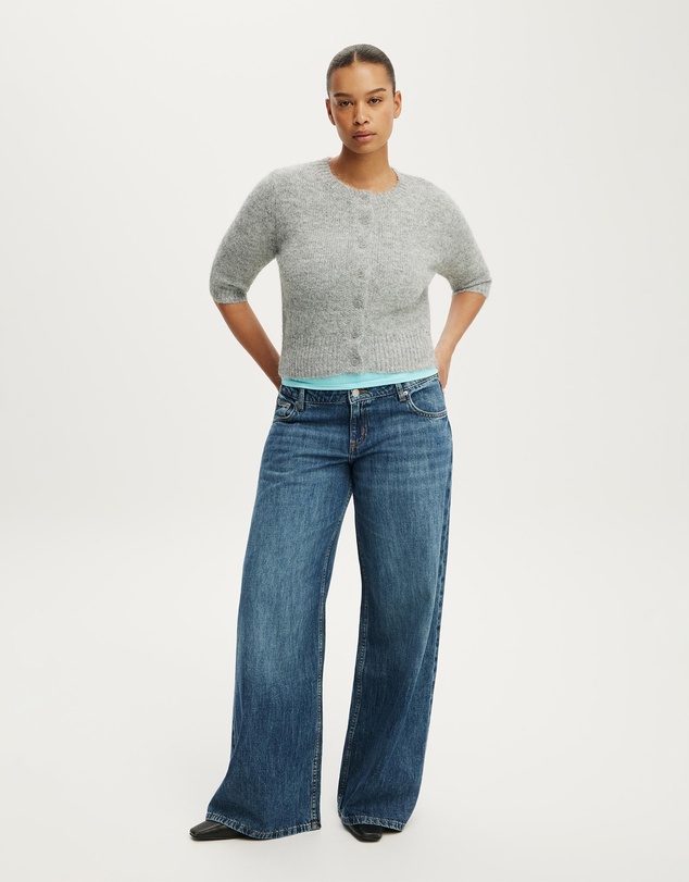 Cotton On - Short Sleeve Fluffy Cardi