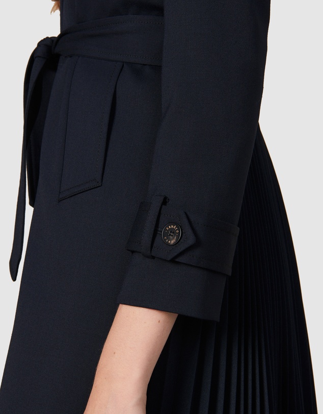 Sandro - Navy Trench Coat