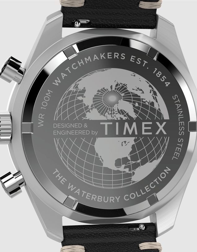 TIMEX - Waterbury Traditional Chronograph 41mm Leather Strap Watch