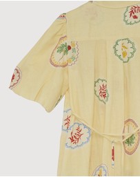 Revibe - Repaired AERE Marisol Midi Shirt Dress - AU 8