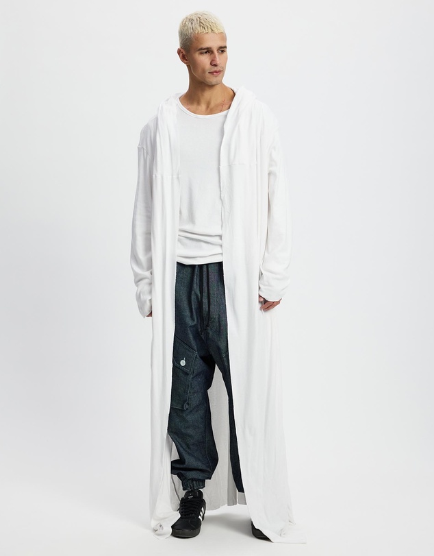 Surrounded By Ghosts - The Polyhalite Long Hooded Rib Cardigan