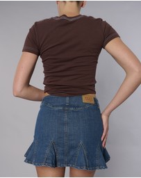 Love and Nostalgia - Paris Mini Skirt Jaded Wash