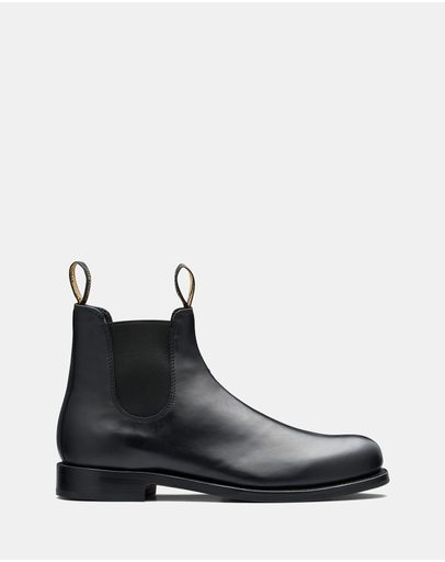 Black Full Grain Leather