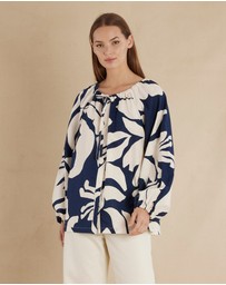 Amelius - Zaffira Linen Tunic Blouse