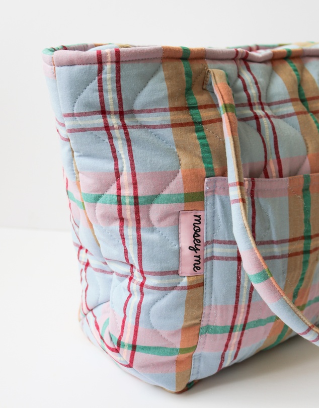 Mosey Me - Confetti Plaid Quilted Bag
