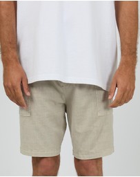 Silent Theory - Elasticised Waist Patch Pocket Shorts