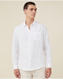 Cotton On - Linen Long Sleeve Shirt