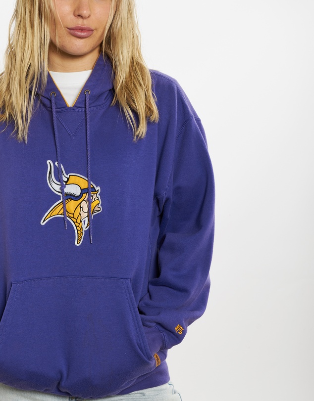 Vintage by The Real Deal - Pre Loved - Vintage NFL Minnesota Vikings Hooded Sweatshirt