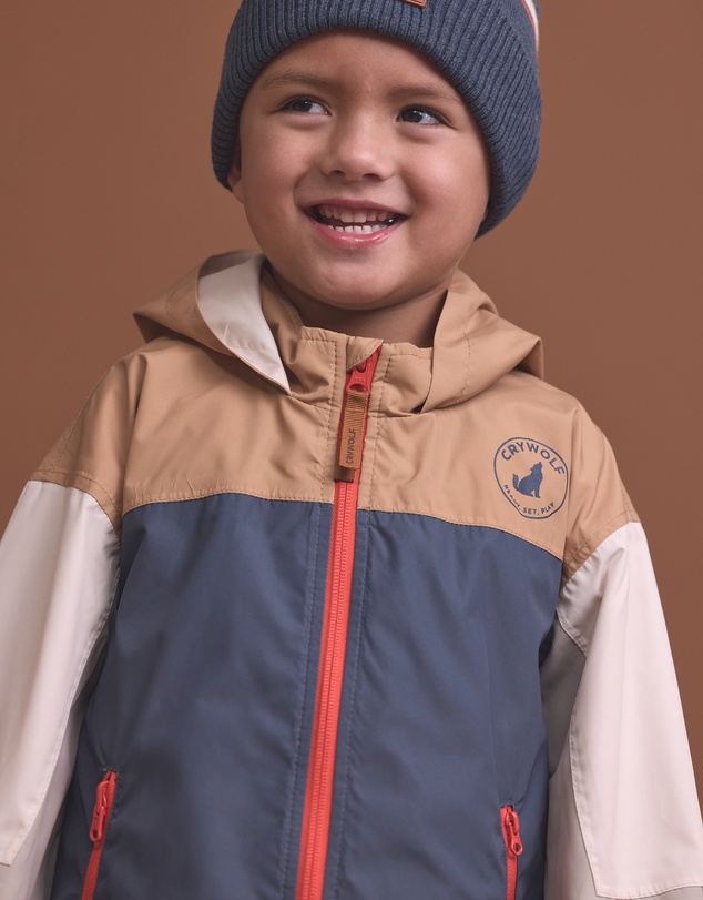 Crywolf - PACKABLE JACKET Ash Colourblock