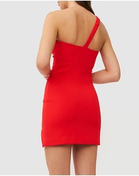 BY JOHNNY. - Sharp One Shoulder Mini Dress