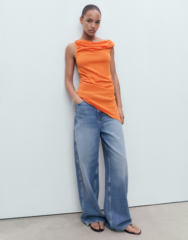 M.N.G - Draped Knit Top