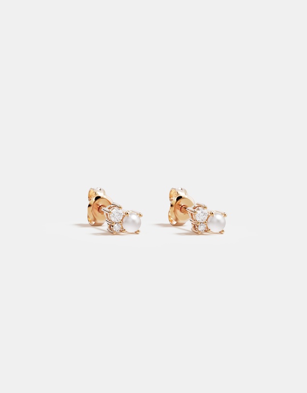 By Charlotte - Love in Stillness Pearl Stud Earrings