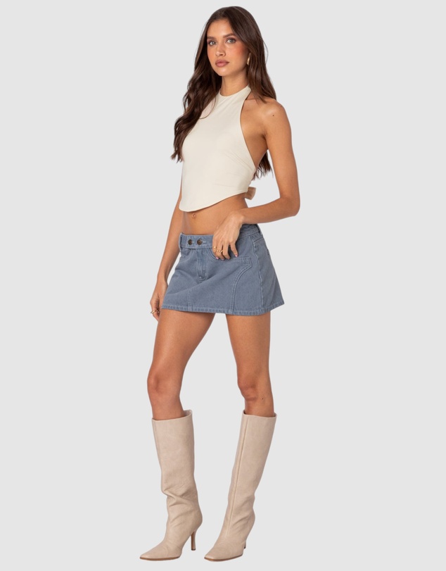 EDIKTED - Louisa Denim Mini Skirt