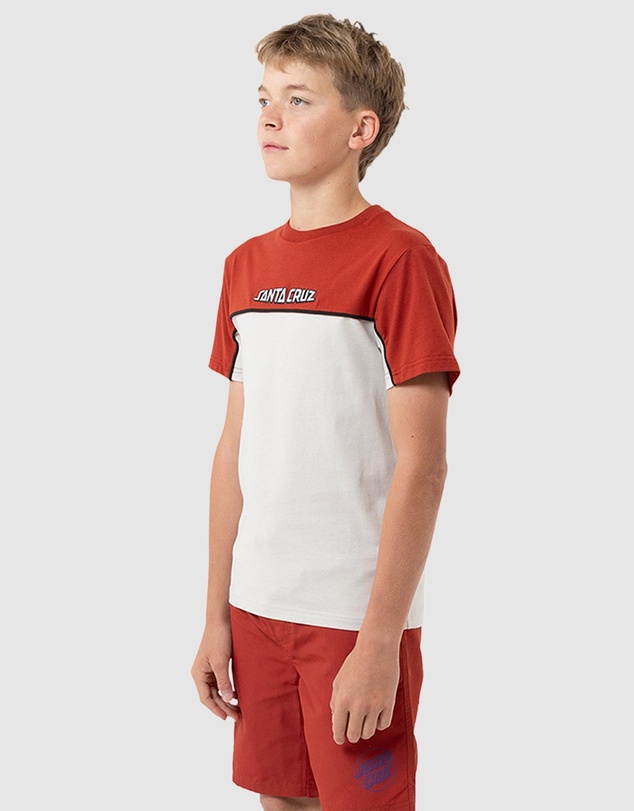 Santa Cruz - Fisheye Strip Front Short Sleeve Tee - Teens
