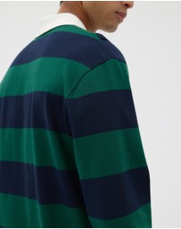 AERE - Striped Rugby Polo