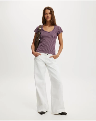 Cotton On - Everyday Smooth Scoop Neck Tee