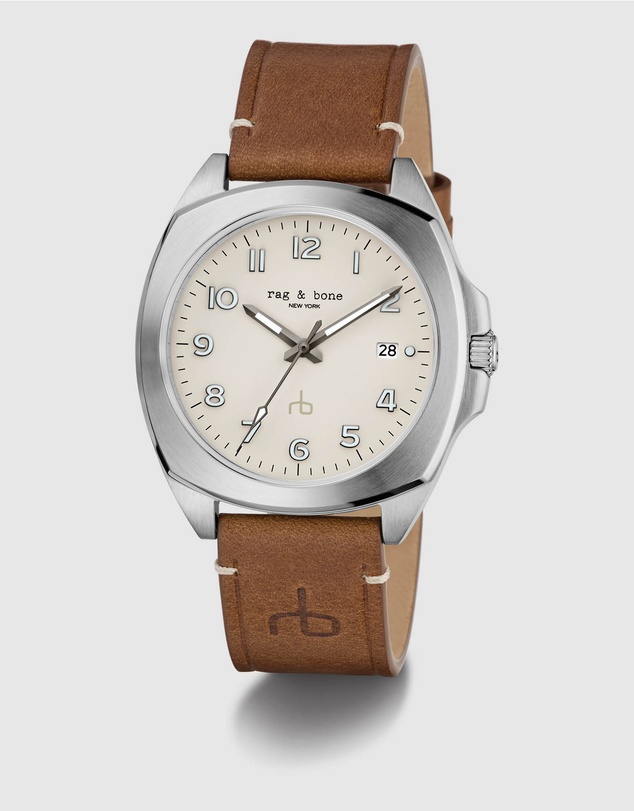 rag & bone - Rag & Bone Bleeker Silver-Tone Analogue Watch