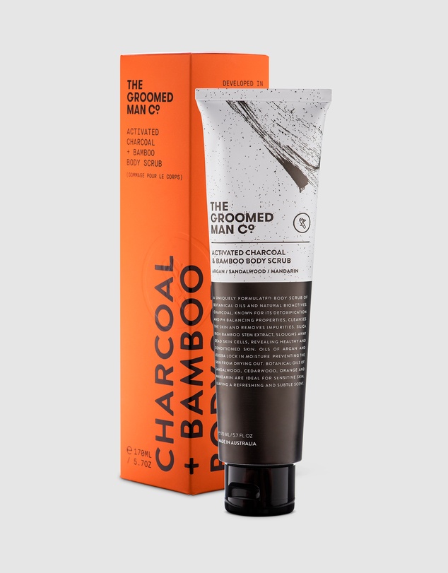 The Groomed Man Co - Activated Charcoal & Bamboo Body Scrub