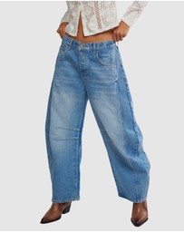 Free People - Good Luck Mid Rise Barrel Jeans