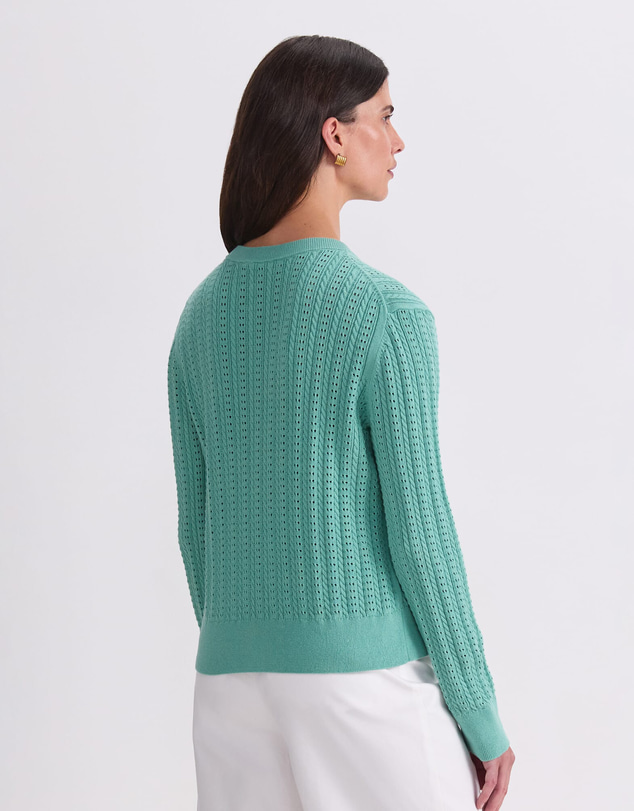 Sportscraft - Elka Cable Pointelle Cardigan