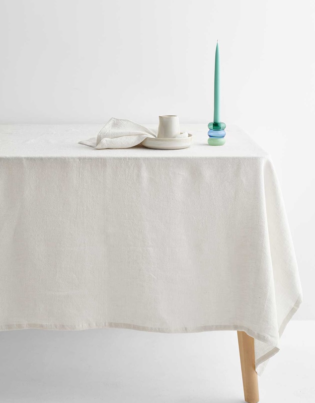 Aura Home - Vintage Pure Linen Tablecloth