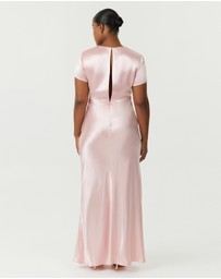 Third Form - Satin Bias Maxi Tee Dress