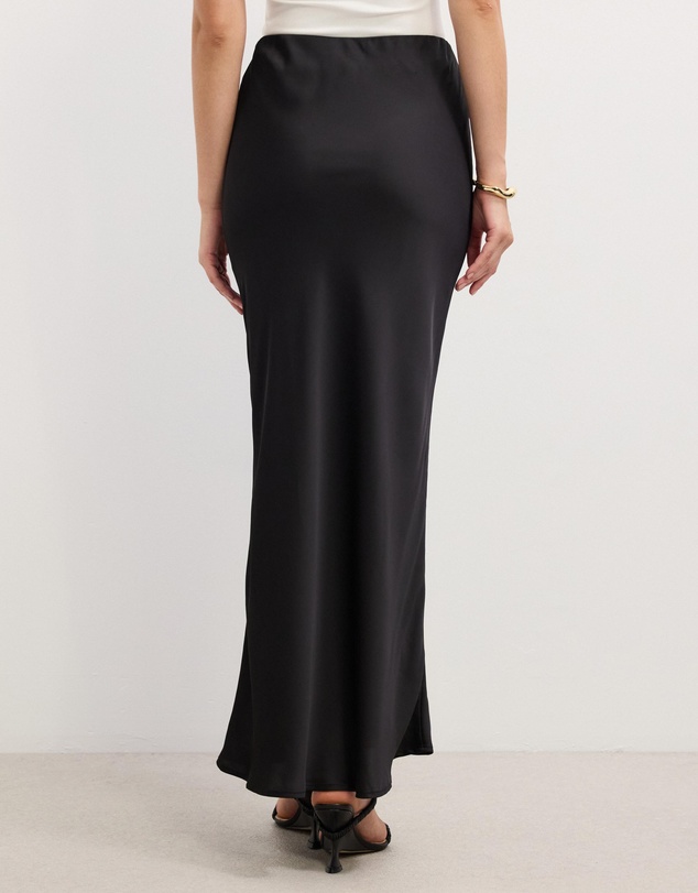 The Fated - Charlie Satin Midi Skirt